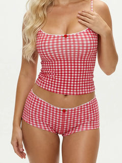 THE BELLE SET - RED CHECK